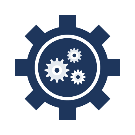Blockchain Manufacturing Industry Icon