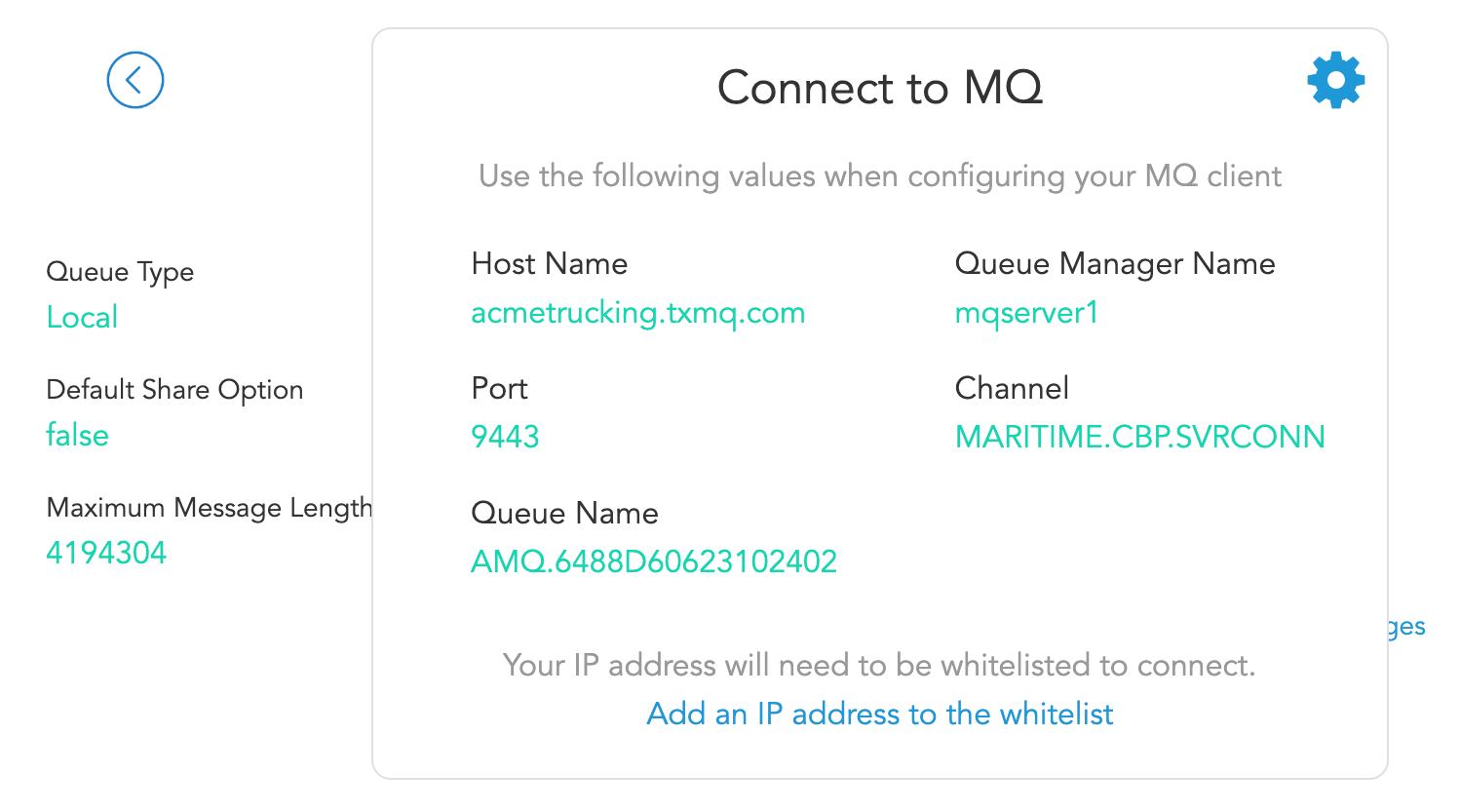 Customs and Border Protection (CBP) Integration with IBM MQ